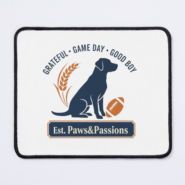 Item preview, Thanksgiving Football Dog - Grateful Game Day Good Boy designed and sold by PawsAndPassions.