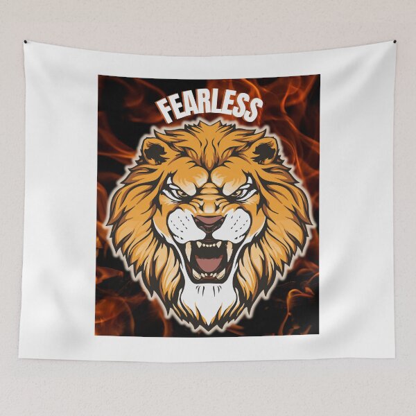 Item preview,  Fearless Lion – Fiery Power Design designed and sold by AyaCorner.