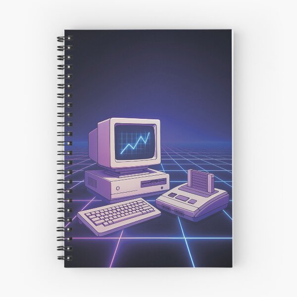 Item preview, Retro computer and console, 80s retro illustration designed and sold by Mauswohn.