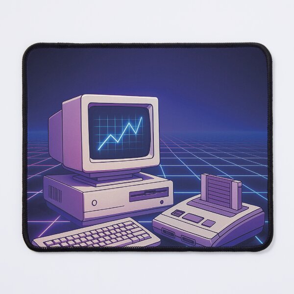 Item preview, Retro computer and console, 80s retro illustration designed and sold by Mauswohn.