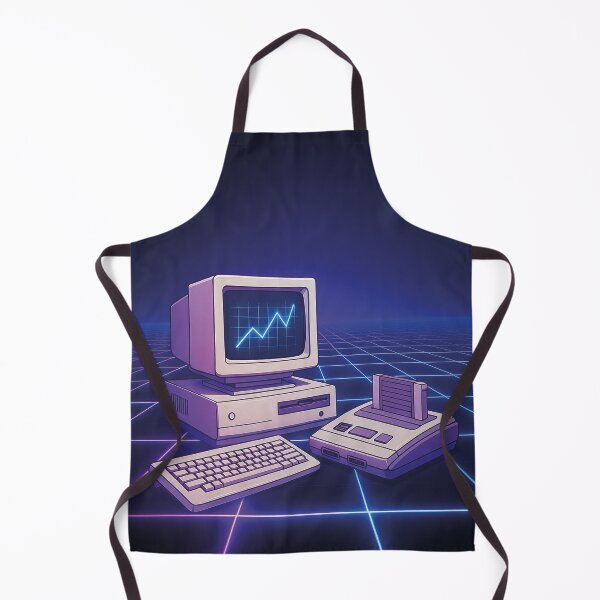 Item preview, Retro computer and console, 80s retro illustration designed and sold by Mauswohn.