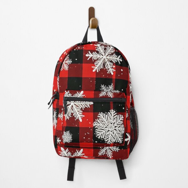 Item preview, Buffalo Plaid Christmas Pattern with White Snowflakes – Cozy Red and Black Winter Holiday Design designed and sold by PixelVibe782.