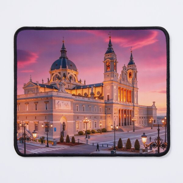Item preview, Almudena Cathedral Sticker - Feast of the Almudena Madrid Spain Landmark designed and sold by meetart15.