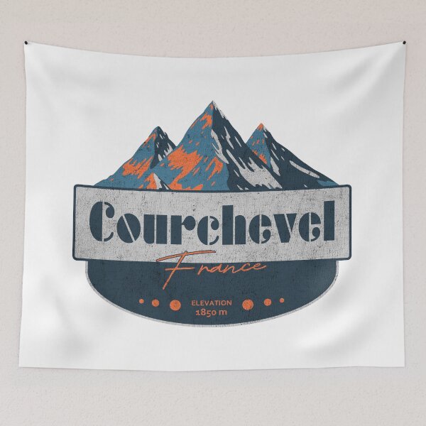 Item preview, Courchevel, France, Ski Resort, Mountain Design designed and sold by Wanderful-roads.