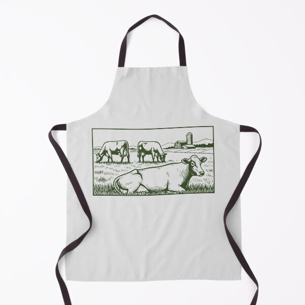Item preview, Vintage Pastoral Farm Cows Scene designed and sold by KiwiRider.