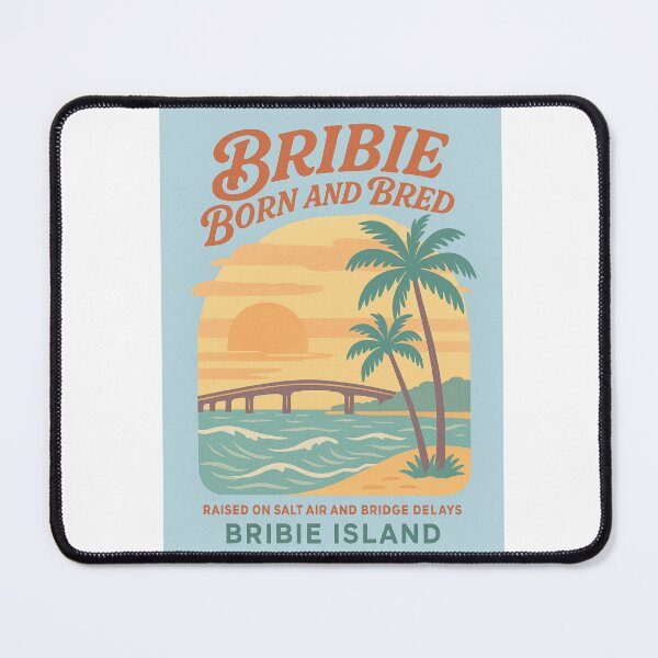 Item preview, Bribie Born and Bred – Raised on Salt Air and Bridge Delays designed and sold by QuEdObApparel.