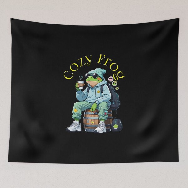 Item preview, Cozy Coffee Frog designed and sold by Migiteart.