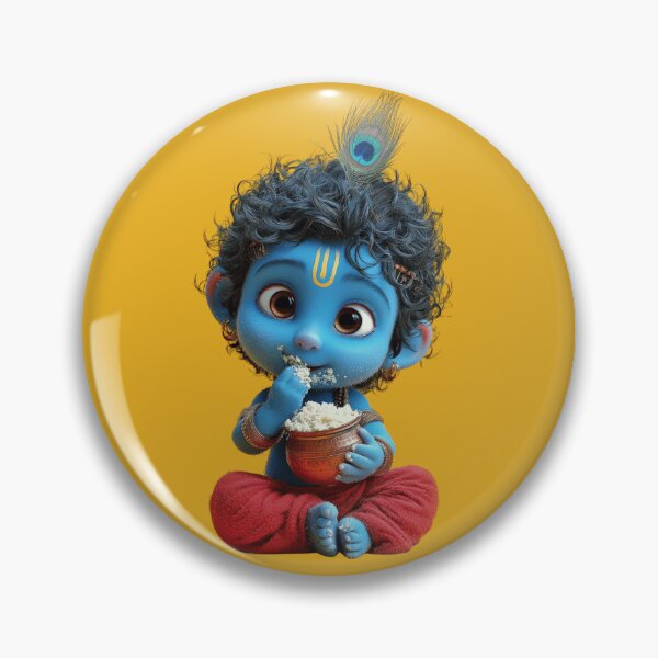 Item preview, Krishna Stickers & Magnets | Cute Bal Krishna Collection designed and sold by krishana07.