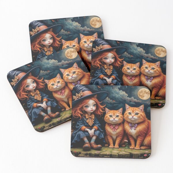 Item preview, Little Witch and Kittens designed and sold by terrydree.
