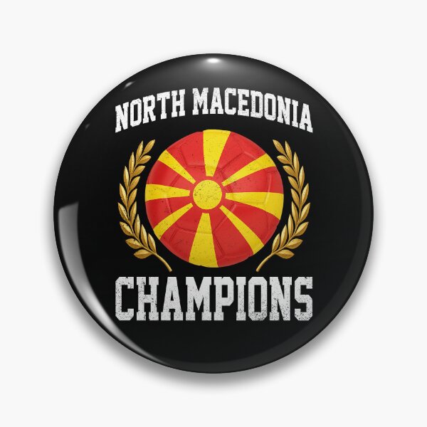Item preview, SOCCER BALL FLAG CHAMPIONS - NORTH MACEDONIA - Fans and Teams for Men and Women T-shirt designed and sold by wallsandpatts.