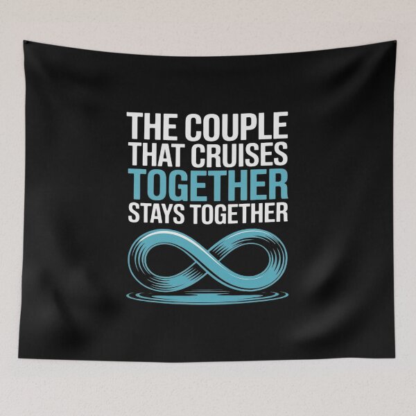 Item preview, Couple Cruises Together Infinity Heart designed and sold by petrichorsworld.