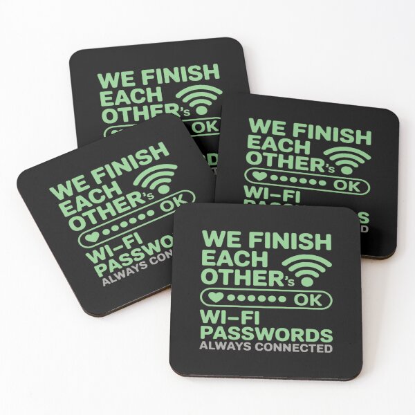 Item preview, Couples Humor Finish Each Other Wi-Fi Passwords designed and sold by petrichorsworld.