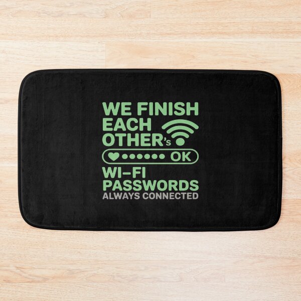 Item preview, Couples Humor Finish Each Other Wi-Fi Passwords designed and sold by petrichorsworld.