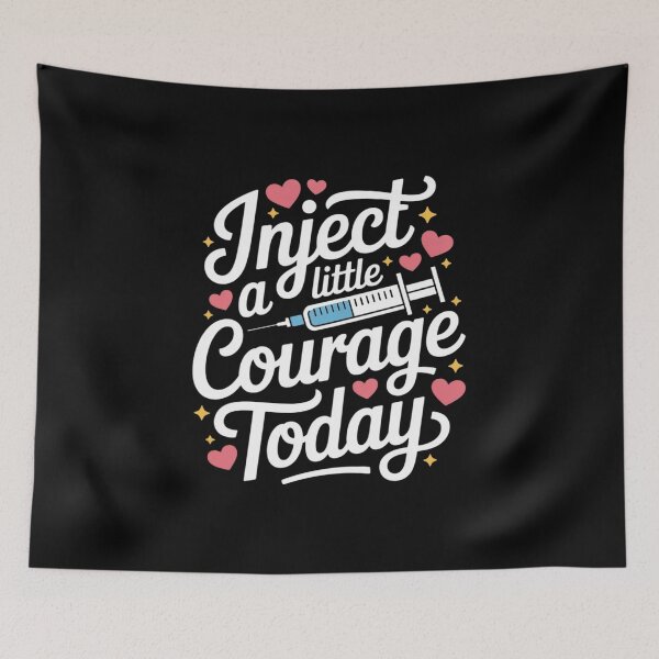 Item preview, Courageous Syringe for Hospital and Clinic Workers designed and sold by petrichorsworld.