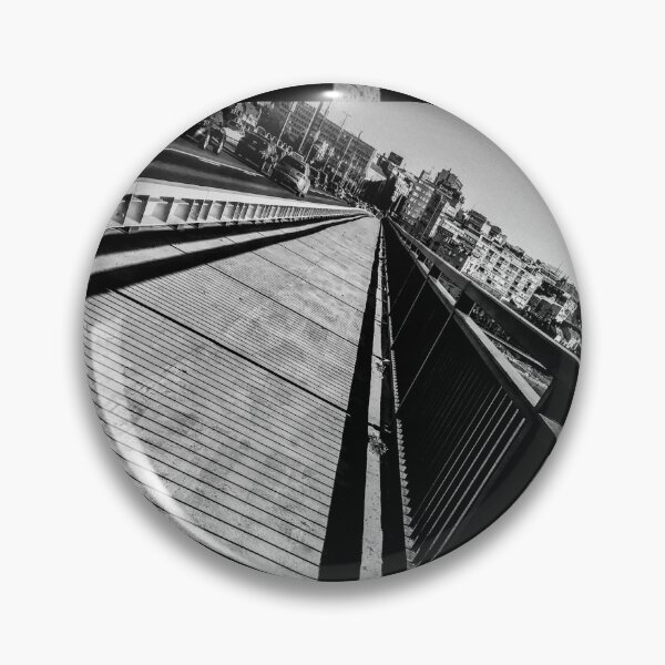 Item preview, Black and White Belgrade Bridge Architecture - Serbian Cityscape Abstract Photography designed and sold by SergioMiklos.