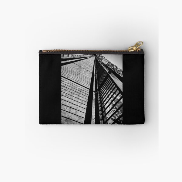 Item preview, Black and White Belgrade Bridge Architecture - Serbian Cityscape Abstract Photography designed and sold by SergioMiklos.