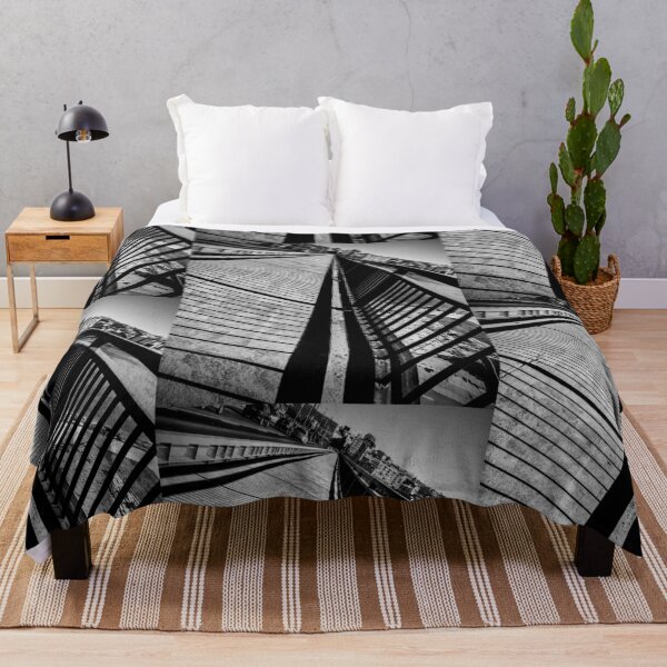 Item preview, Black and White Belgrade Bridge Architecture - Serbian Cityscape Abstract Photography designed and sold by SergioMiklos.