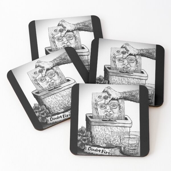 Item preview, Mrs. Doubtfire Parody Art – Dark Humor 90s Movie Illustration designed and sold by from here 2 mars.