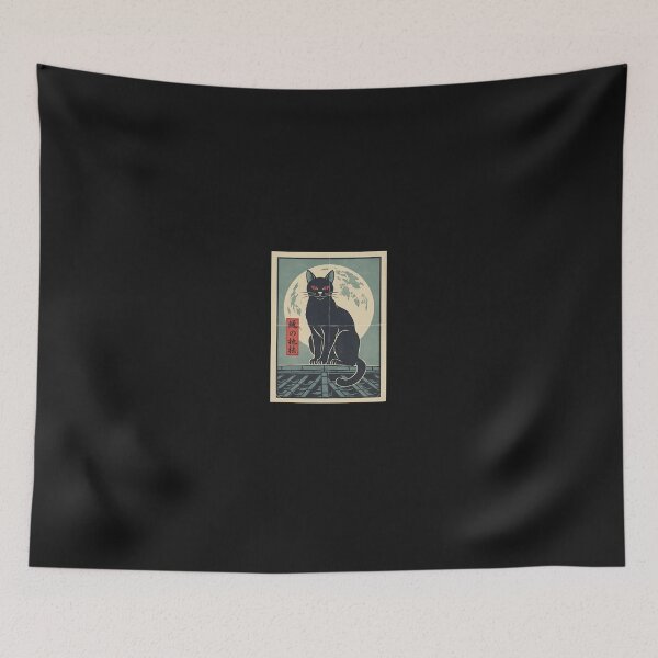 Item preview, Samurai Ninja Cat Japanese Warrior Shadow Style designed and sold by cawtoon.