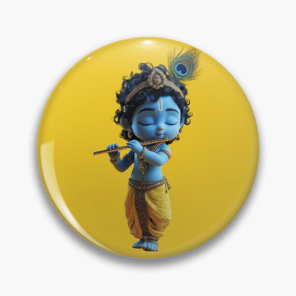 Item preview, Cute Krishna Flute Sticker designed and sold by krishana07.