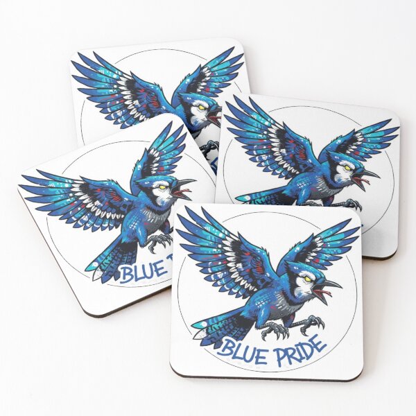 Item preview, Blue Jay Blue Sparrow Art – Blue Pride Design | Elegant Bird Illustration Sticker & Apparel designed and sold by Gurjeetpixelart.