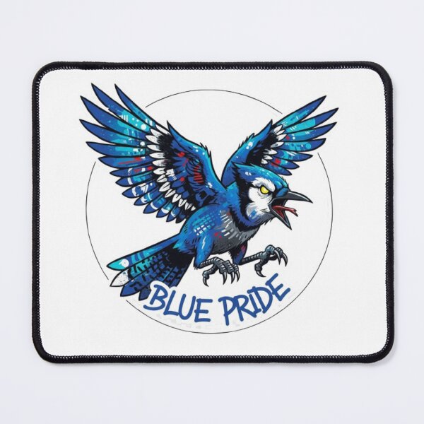 Item preview, Blue Jay Blue Sparrow Art – Blue Pride Design | Elegant Bird Illustration Sticker & Apparel designed and sold by Gurjeetpixelart.