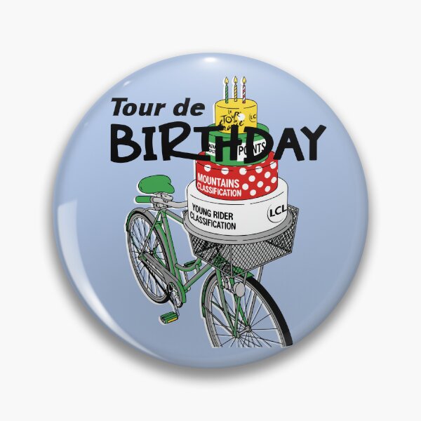 Item preview, Tour de Birthday funny cycling lovers  designed and sold by giftfromheart.