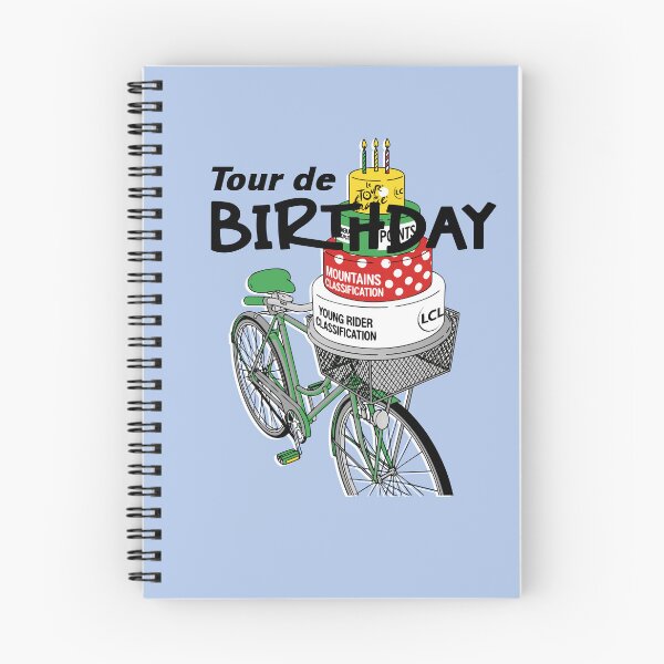 Item preview, Tour de Birthday funny cycling lovers  designed and sold by giftfromheart.