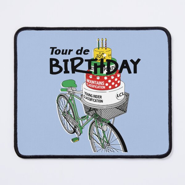 Item preview, Tour de Birthday funny cycling lovers  designed and sold by giftfromheart.
