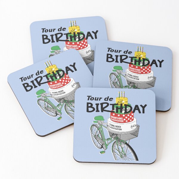 Item preview, Tour de Birthday funny cycling lovers  designed and sold by giftfromheart.