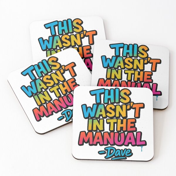 Item preview, This Wasn’t In The Manual – Dave Funny Quote Graffiti designed and sold by MAF_Merch.