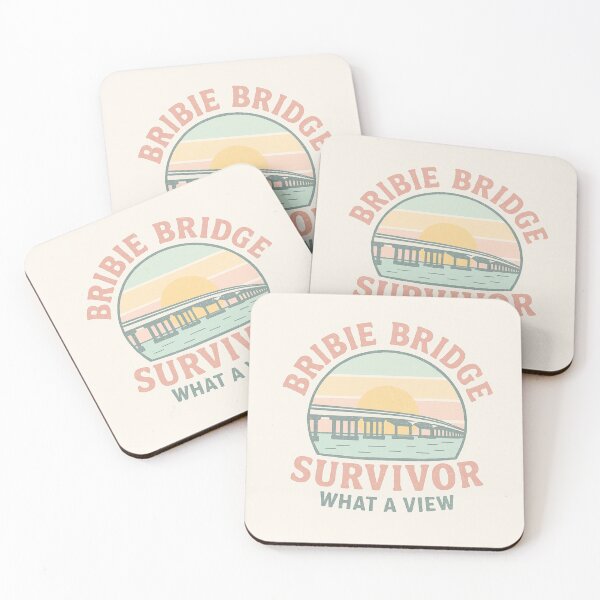Item preview, Bribie Bridge Survivor – What a View (Pastel Edition) designed and sold by QuEdObApparel.