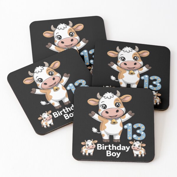 Item preview, Cow 13th Birthday Boy Party Moo Farm Animal Barnyard designed and sold by KingsLife1994.