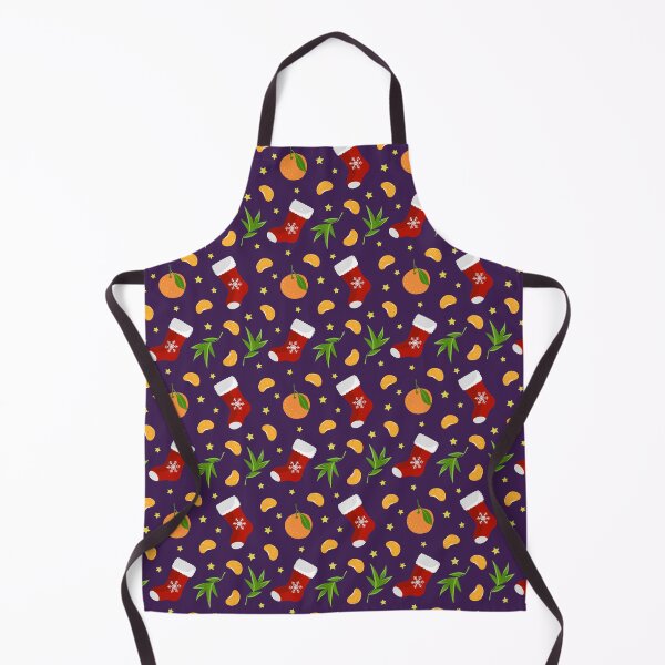 Item preview, Seamless pattern with Christmas stockings and tangerines. designed and sold by OlhaBondarenko.