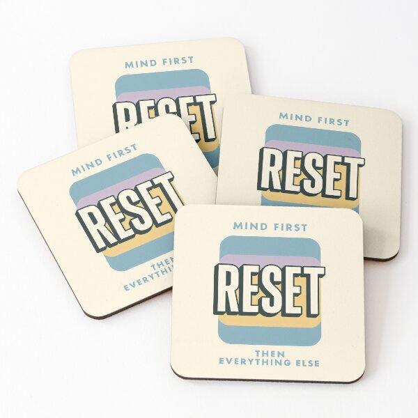 Item preview, Muted Blue and Lavender Layers Behind Centered Mental Wellness Mantra designed and sold by SplashTastic.