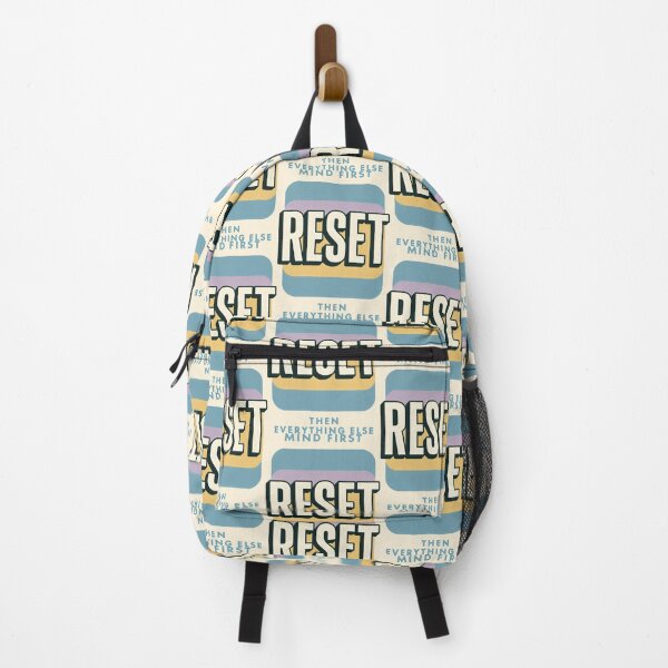 Item preview, Muted Blue and Lavender Layers Behind Centered Mental Wellness Mantra designed and sold by SplashTastic.
