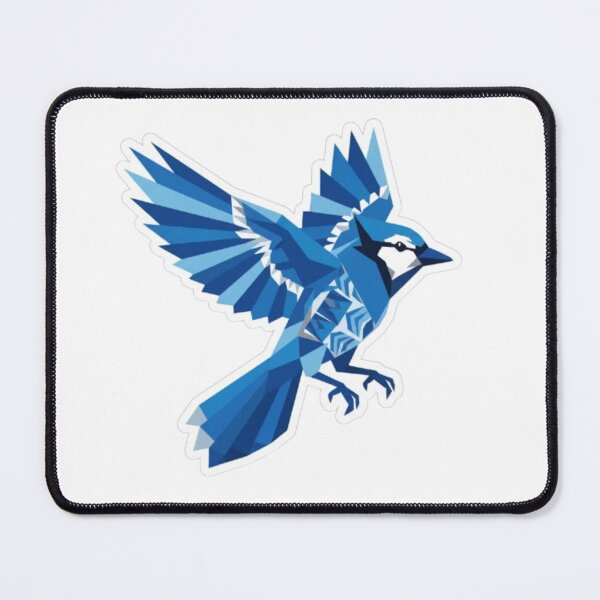 Item preview, Blue Jay Blue Sparrow Geometry Art – Blue Pride Design | Elegant Bird Illustration Sticker & Apparel designed and sold by Gurjeetpixelart.