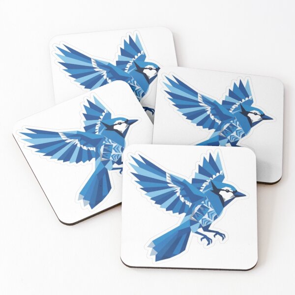Item preview, Blue Jay Blue Sparrow Geometry Art – Blue Pride Design | Elegant Bird Illustration Sticker & Apparel designed and sold by Gurjeetpixelart.