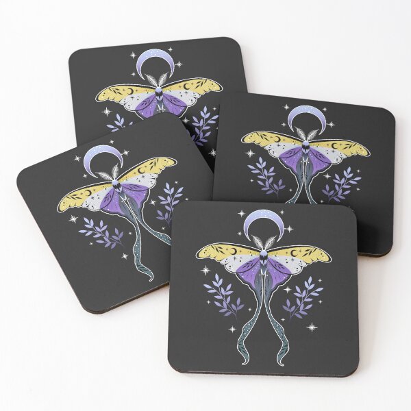 Item preview, Nonbinary Luna Moth LGBT Pride Flag designed and sold by Clara Hollins.