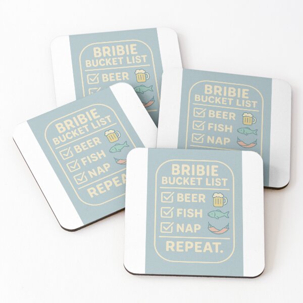 Item preview, Bribie Bucket List – Beer, Fish, Nap, Repeat designed and sold by QuEdObApparel.
