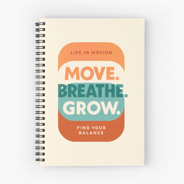 Item preview, Modern Wellness Message Framed by Horizontal Bands in Vibrant and Burnt Orange Tones designed and sold by SplashTastic.
