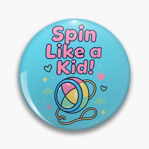 Item preview, Vivid Blue Canvas with Spinning Toy and Lighthearted Childhood Energy designed and sold by SplashTastic.