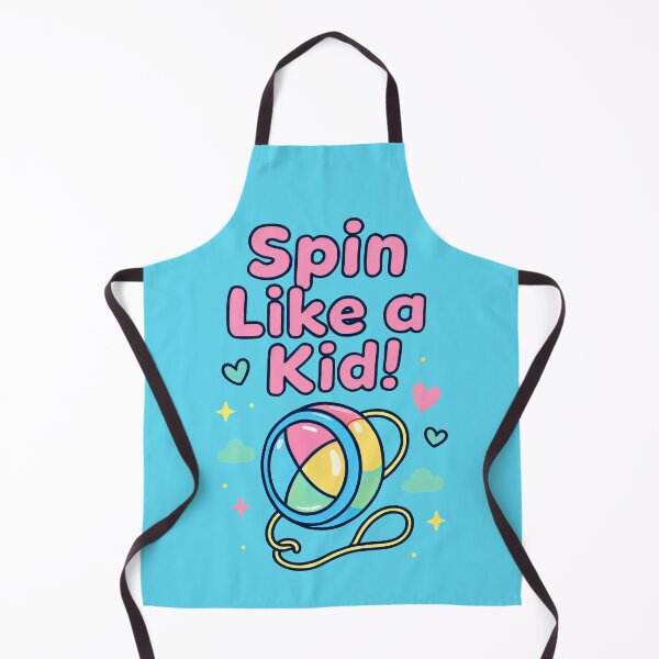 Item preview, Vivid Blue Canvas with Spinning Toy and Lighthearted Childhood Energy designed and sold by SplashTastic.