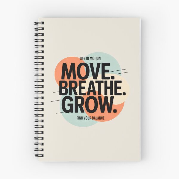 Item preview, Wellness-Focused Layout with Bold Black Text and Soft Orange Circular Elements designed and sold by SplashTastic.