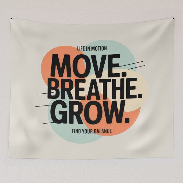 Item preview, Wellness-Focused Layout with Bold Black Text and Soft Orange Circular Elements designed and sold by SplashTastic.