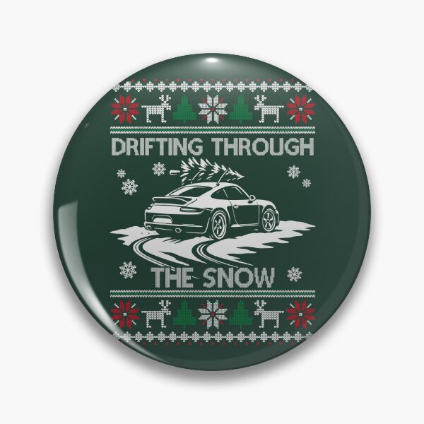 Item preview, Drifting Through the Snow – German Sports Car Drift Ugly Christmas designed and sold by 365CarMods Official.