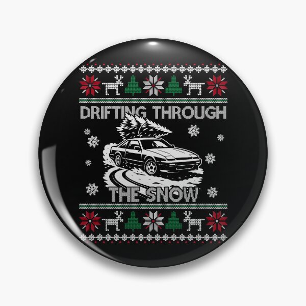 Item preview, Drifting Through the Snow – JDM Drift Ugly Christmas Design | S-Chassis Coupe designed and sold by 365CarMods Official.