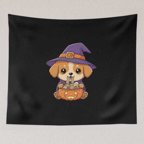 Item preview, Spooky Maine Coon Cat Pumpkin Japanese Ramen Noodles designed and sold by MOHITSALVI.