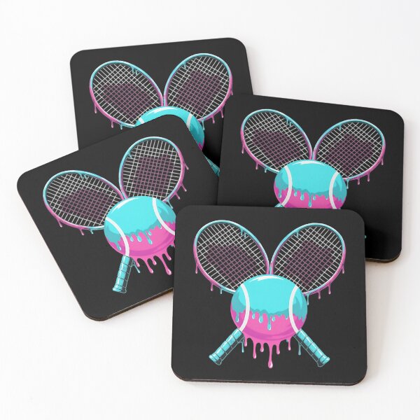 Item preview, Retro Drip Tennis Ball and Rackets designed and sold by LashondaGreen89.