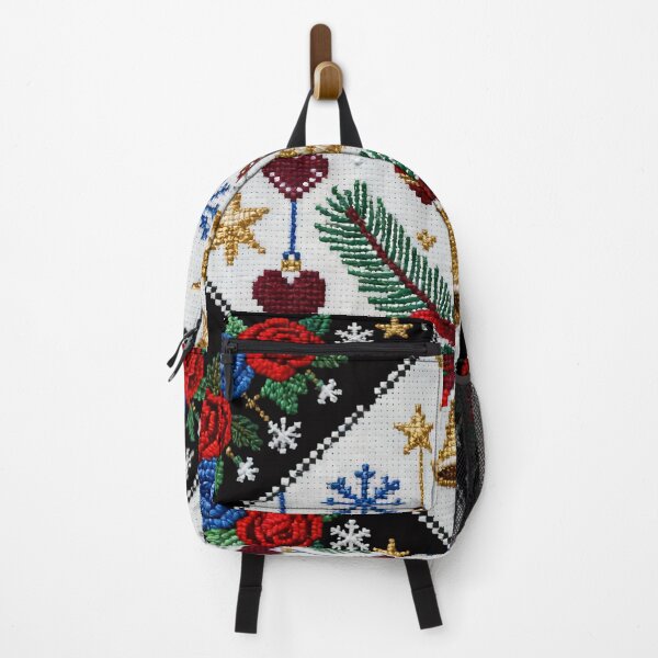 Item preview, Traditional Romanian Christmas Embroidery – Folk Cross-Stitch Holiday Design designed and sold by Maximilianos.